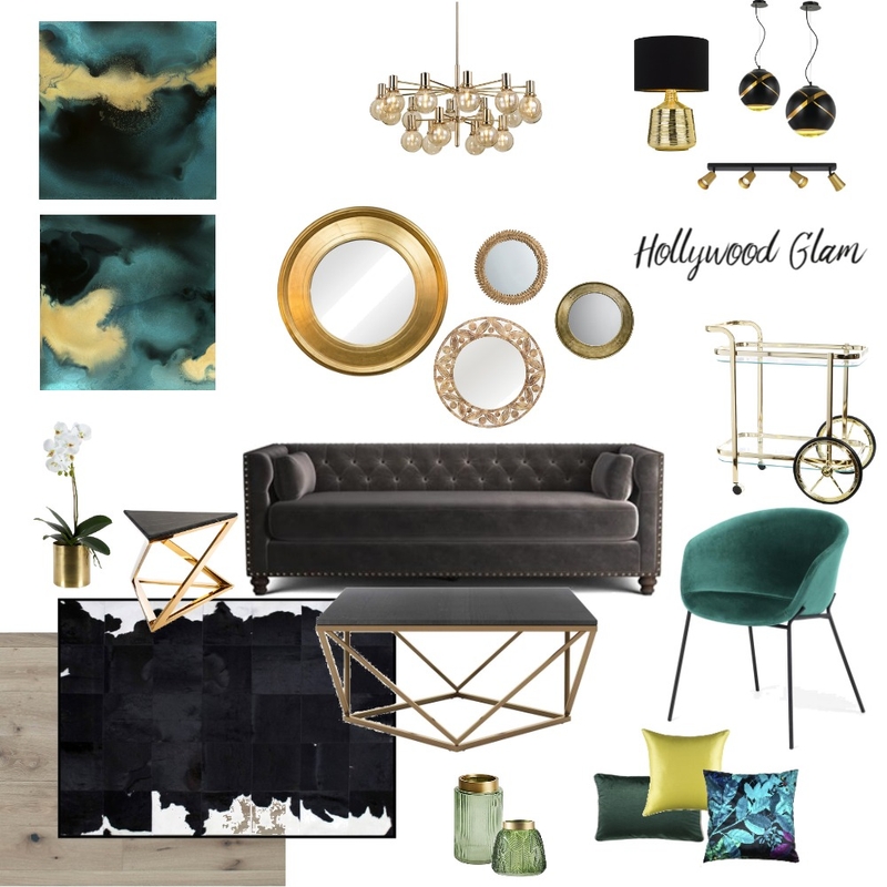 Hollywood Glam Mood Board by Sabina on Style Sourcebook