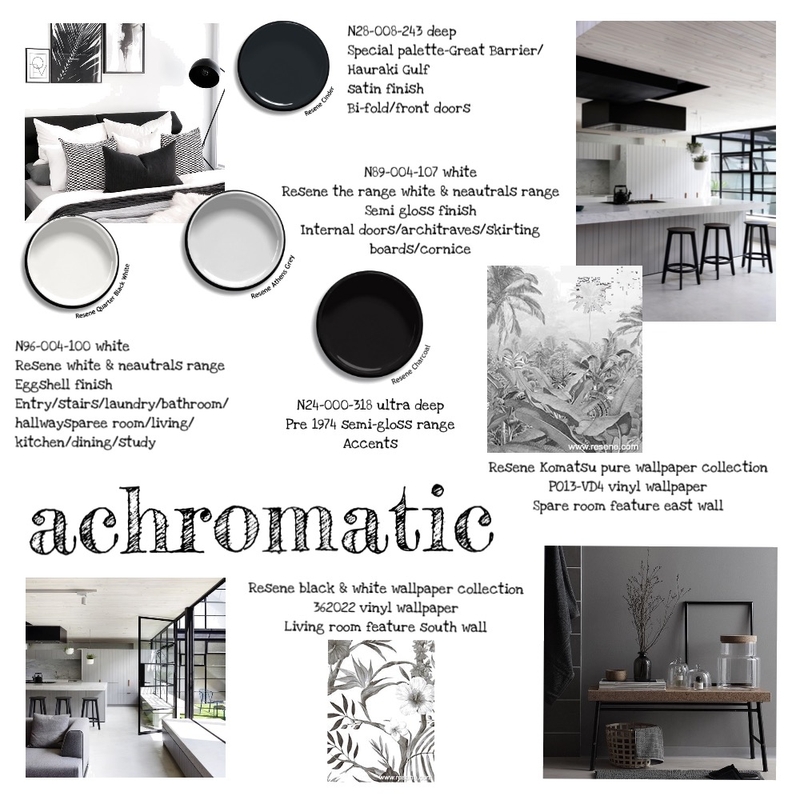 Achromatic Mood Board by Shanmck24 on Style Sourcebook