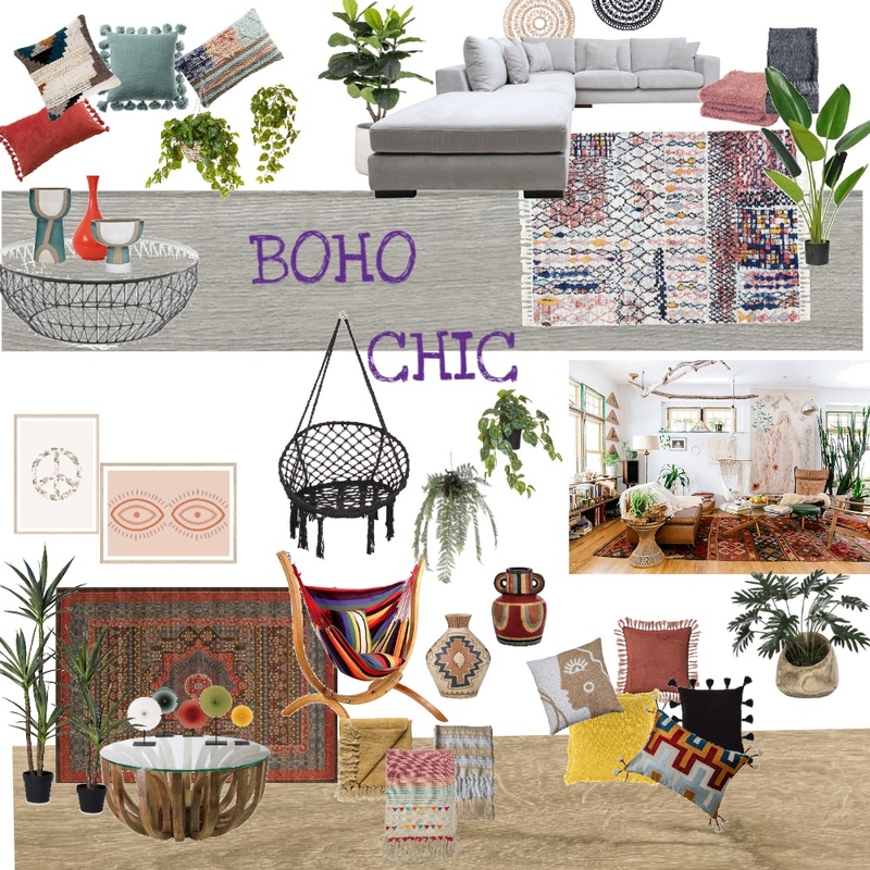 BOHO CHIC Mood Board by Louise Eilers on Style Sourcebook