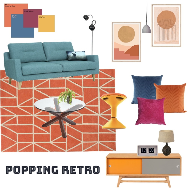 Popping Retro Mood Board by Rene Du Preez on Style Sourcebook