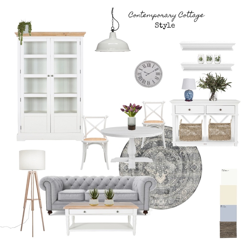 Contemporary Cottage Style Mood Board by martina.interior.designer on Style Sourcebook