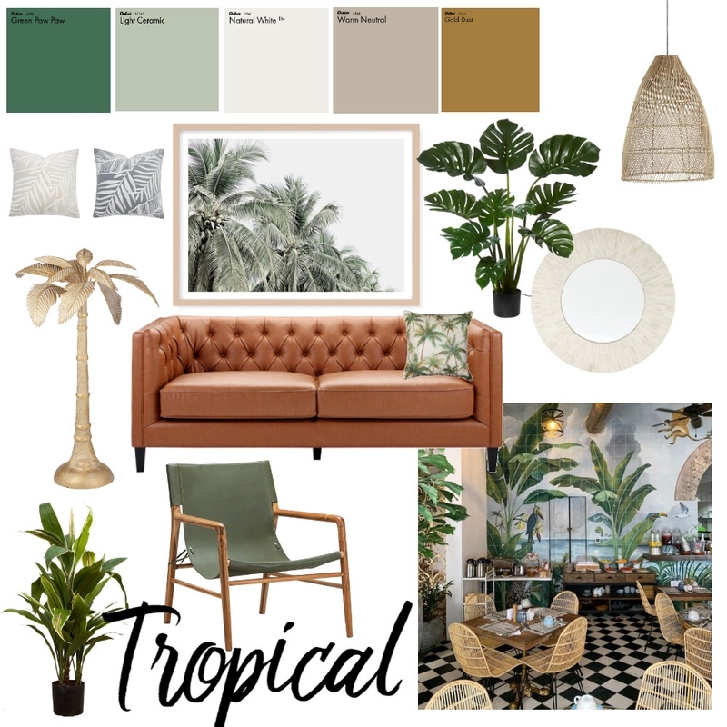 Tropical Mood Board by Studio By Design on Style Sourcebook