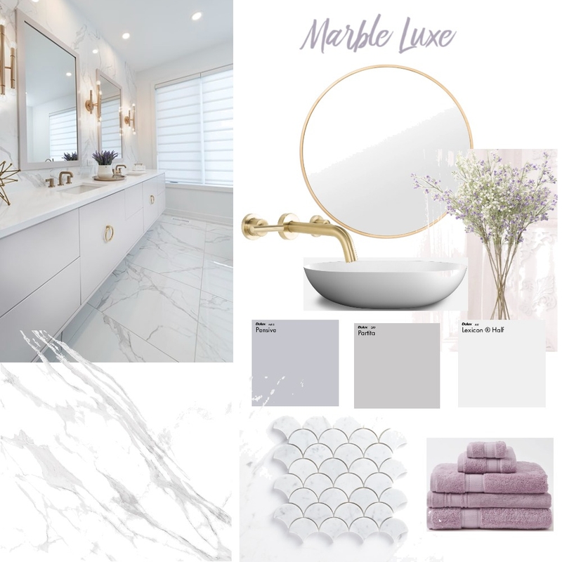 Marble Lux Bathroom Mood Board by shesgotstyle on Style Sourcebook