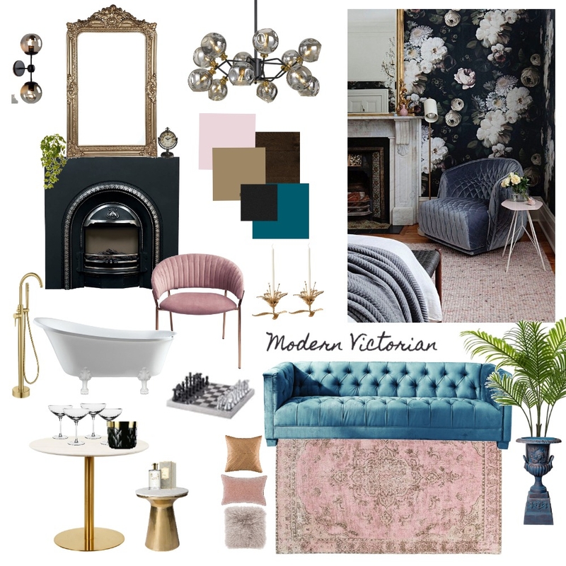 Modern Victorian Mood Board by Project M Design on Style Sourcebook