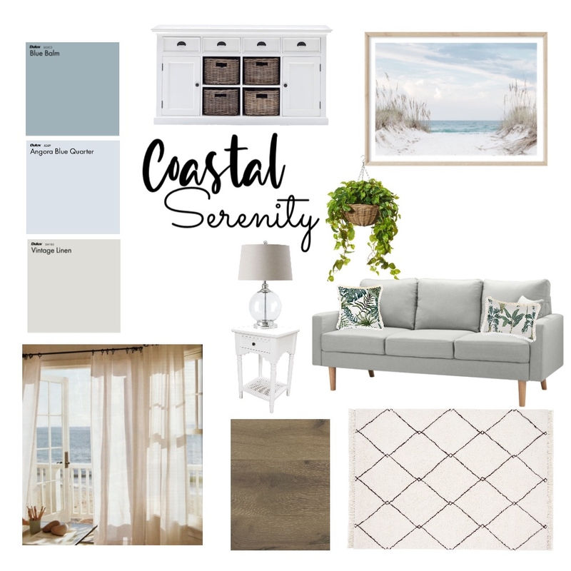 Coastal Serenity Mood Board by Lachance Designs on Style Sourcebook