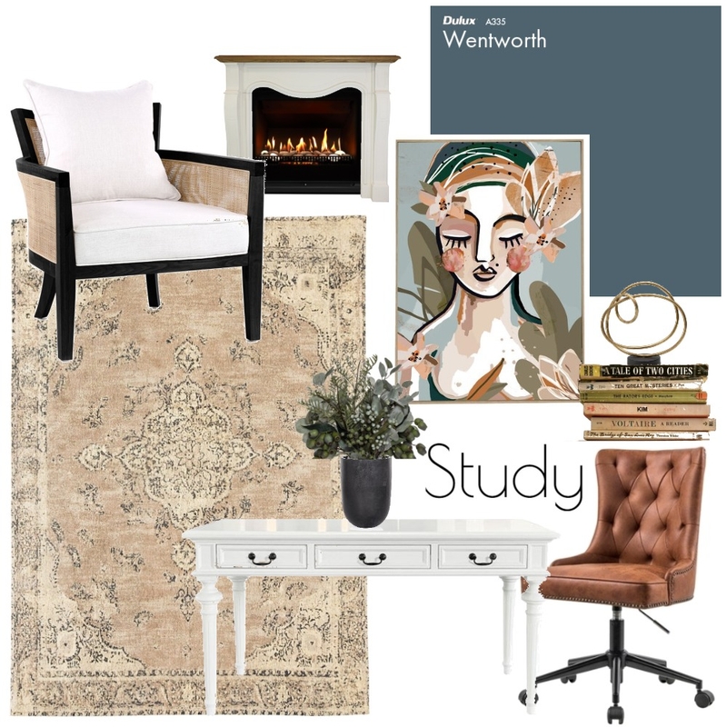 Study Mood Board by annav on Style Sourcebook