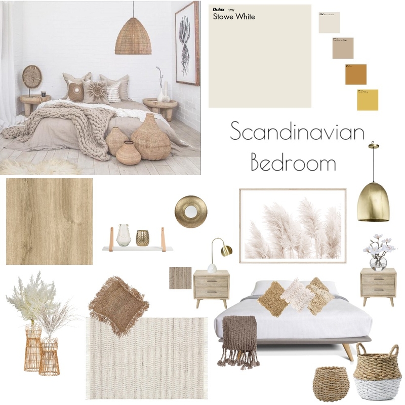 Scandinavian Bedroom Mood Board by miyususy on Style Sourcebook