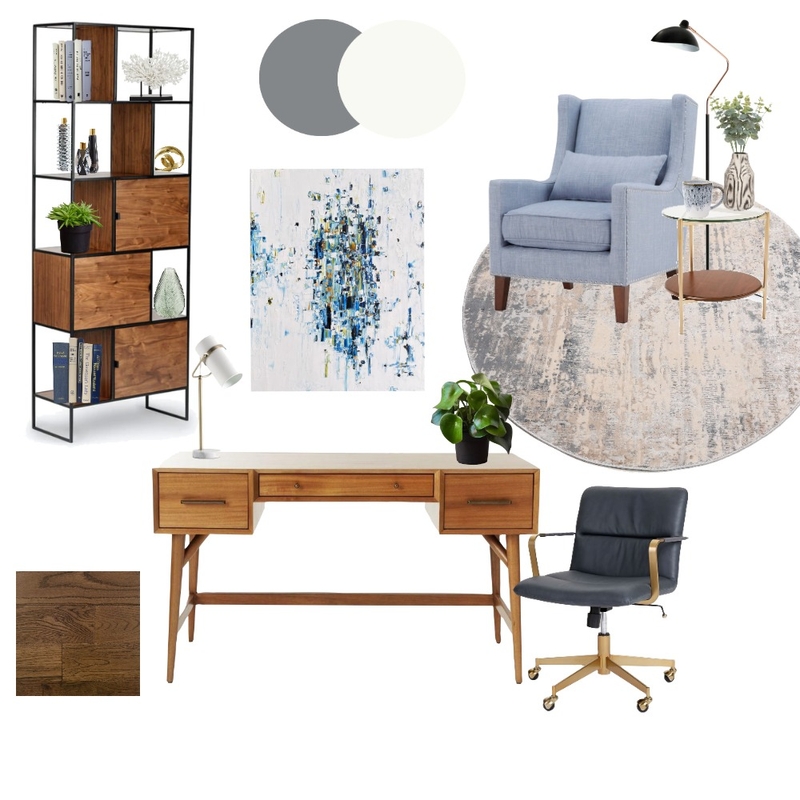 Mid-century modern study Mood Board by Petra Hribova on Style Sourcebook