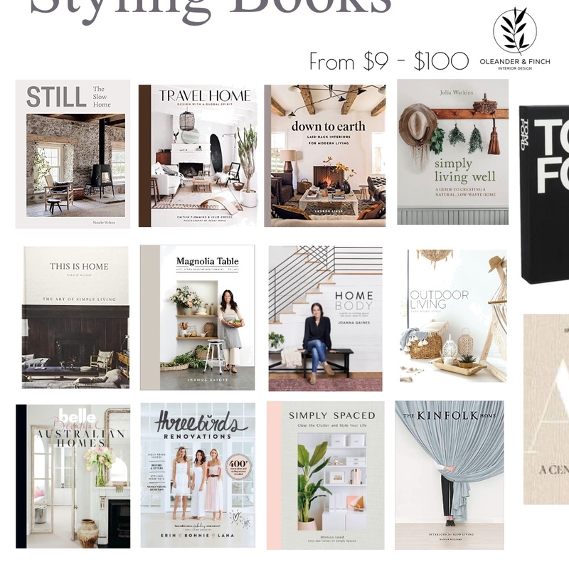 Book round up Mood Board by Oleander & Finch Interiors on Style Sourcebook