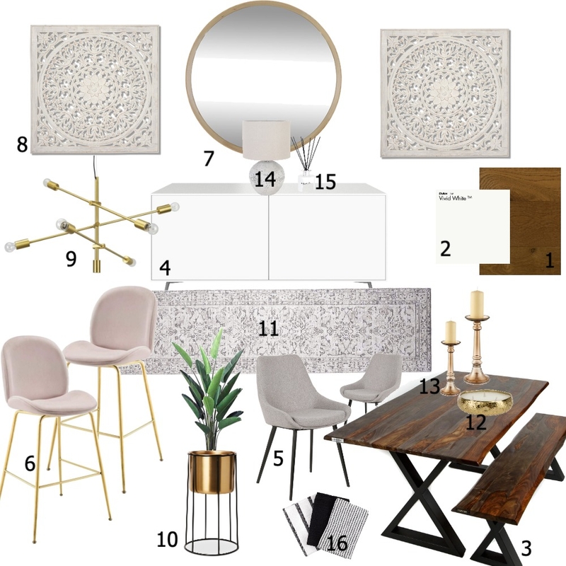 Dining Condo Mood Board by KAVIAR ARCHITECTURAL STUDIO on Style Sourcebook