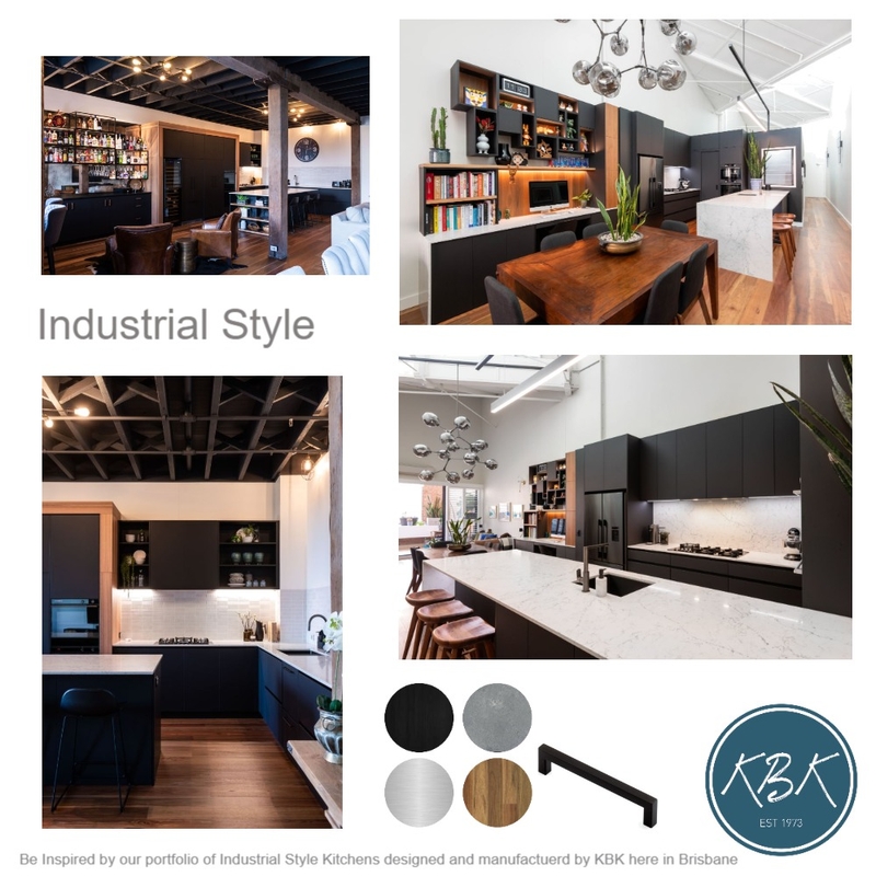 KBK Industrial Style Kitchen Mood Board by anneellard on Style Sourcebook