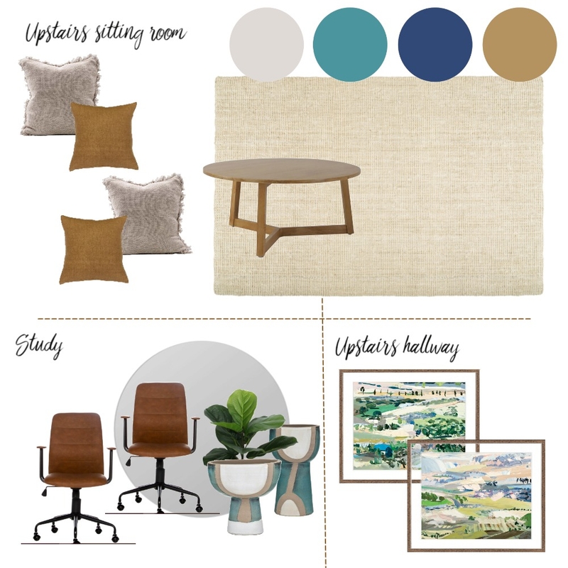 Upstairs sitting / Study + Upstairs hallway Mood Board by THS on Style Sourcebook