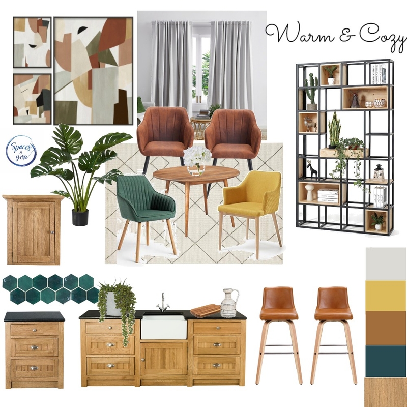 Warm and Cozy Dining and Kitchen Mood Board by Spaces&You on Style Sourcebook