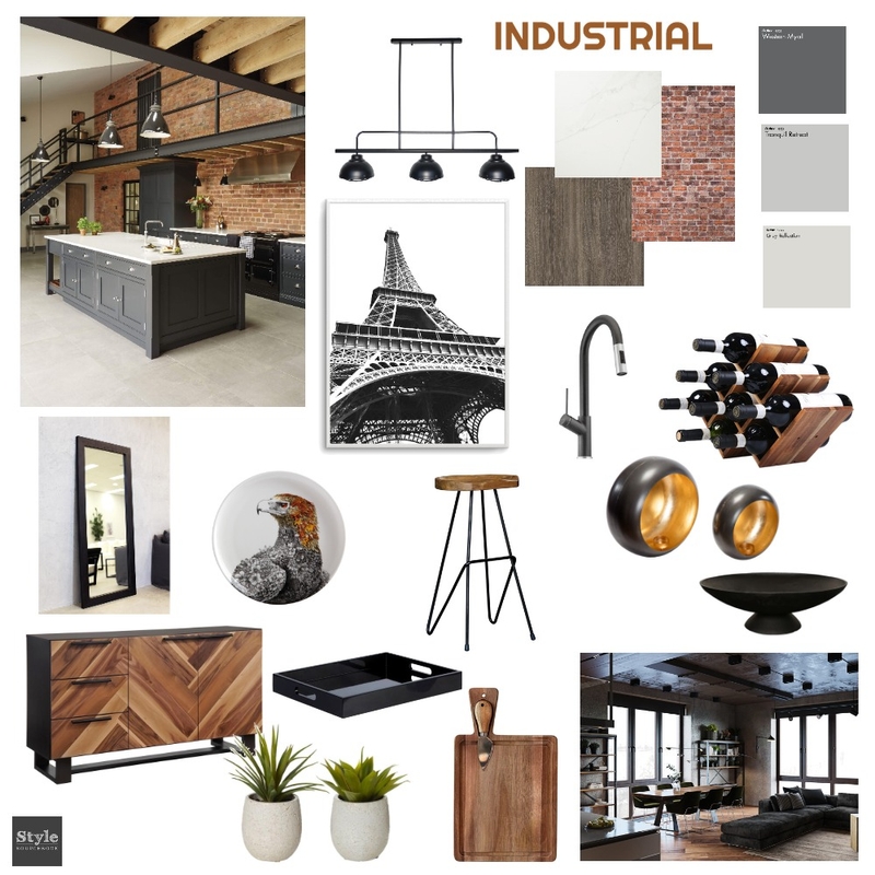 Industrial Mood Board by gennaleelyne on Style Sourcebook