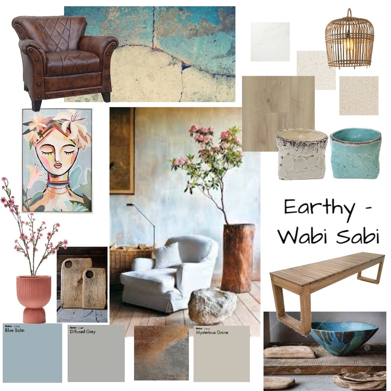 Wabi Sabi Mood Board by Rachael Woodham on Style Sourcebook