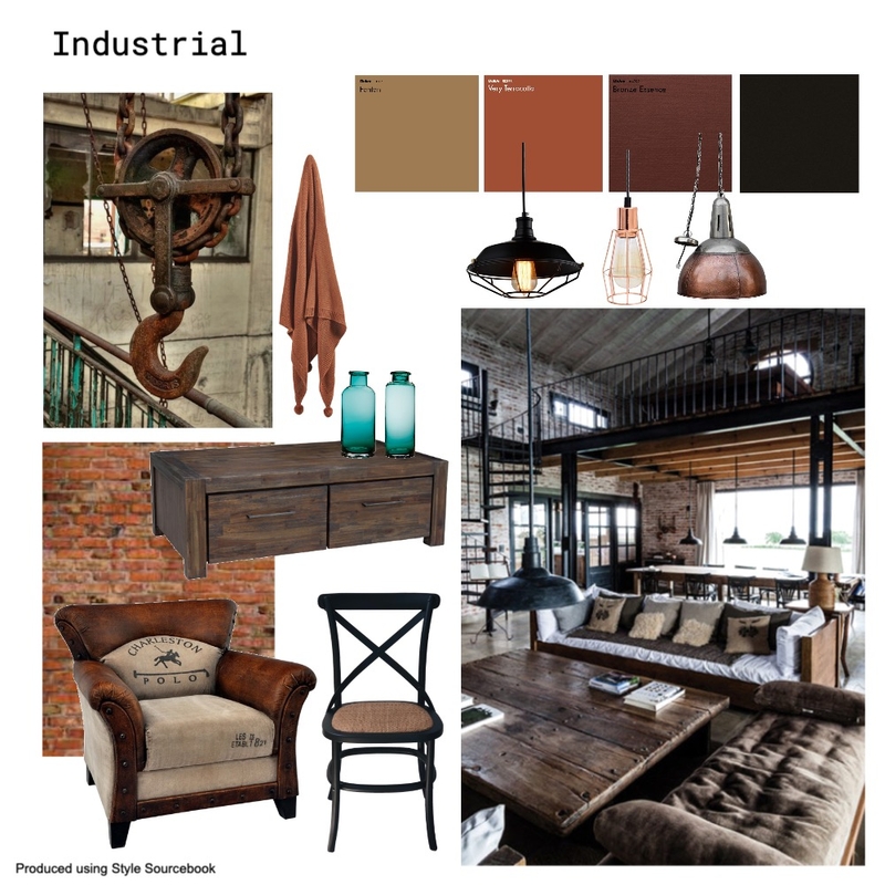Industrial Mood Board by Claire Glasson on Style Sourcebook