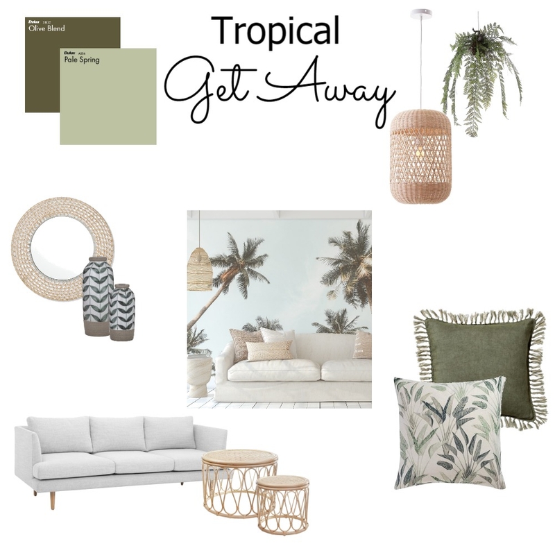 Tropical Get Away Mood Board by MikaelaJaye on Style Sourcebook