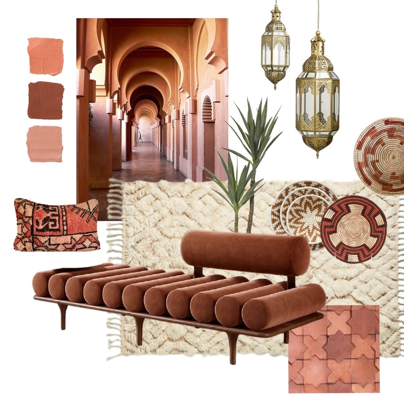 Pink Moroccan 5 Mood Board by skg on Style Sourcebook