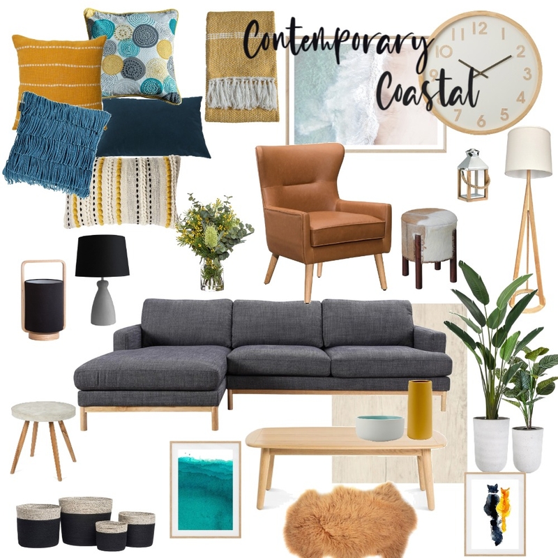 Contemporary Coastal Mood Board by Lynne55555 on Style Sourcebook