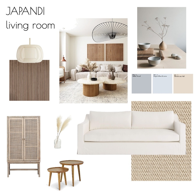 Japandi living room Mood Board by charlottedemoor on Style Sourcebook