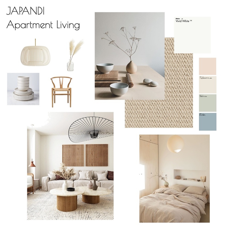 Japandi apartment Mood Board by charlottedemoor on Style Sourcebook