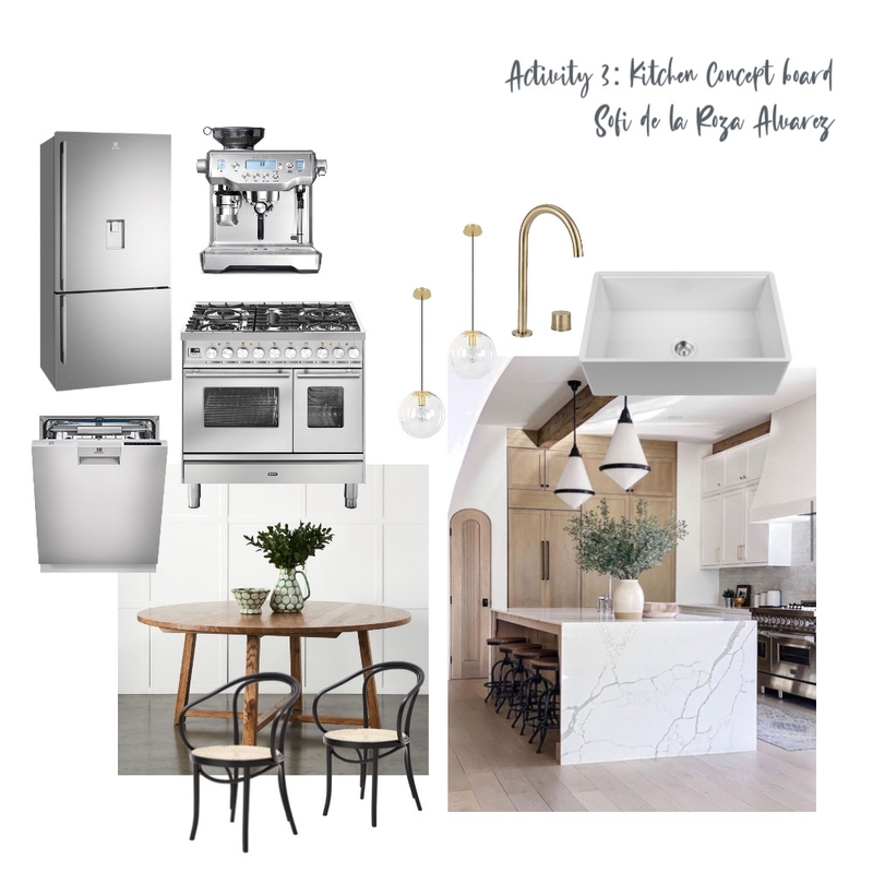 Kitchen mood board Mood Board by sofid.interiors on Style Sourcebook