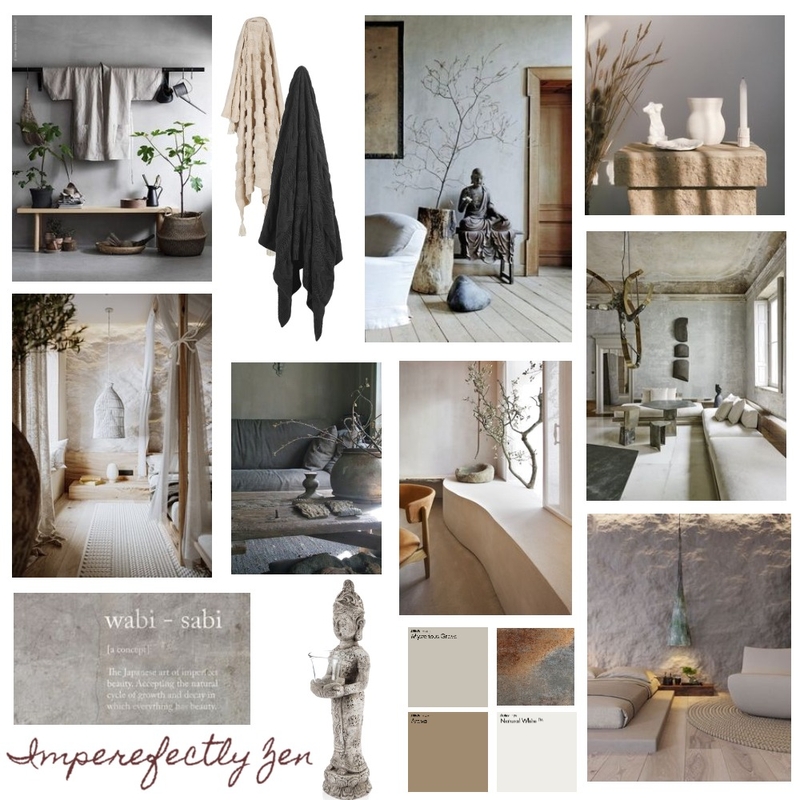 Imperfectly Zen Mood Board by nourtareka on Style Sourcebook