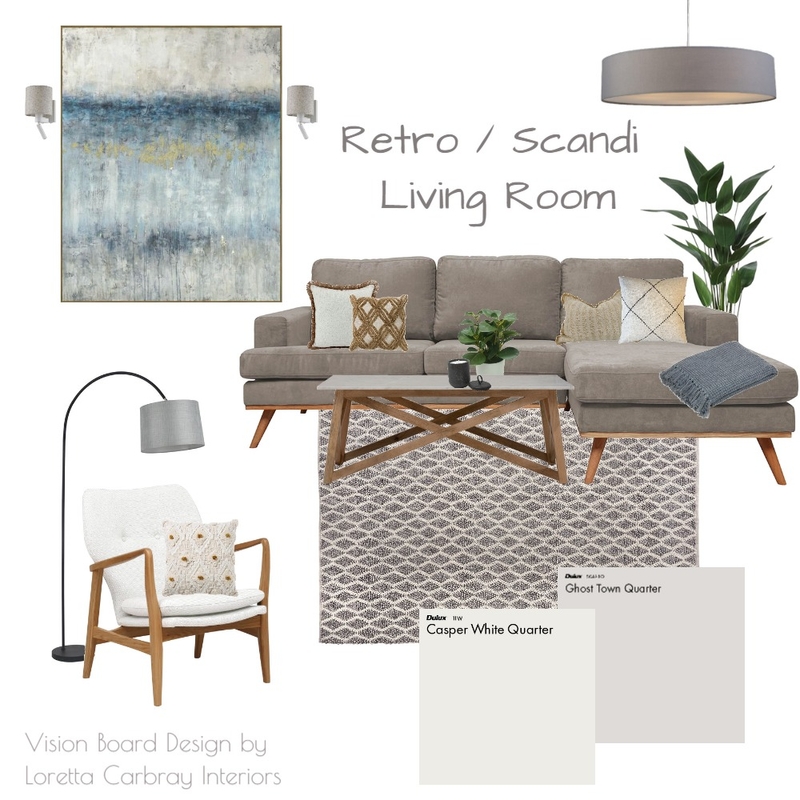 Retro Scandi Assessment Mood Board by LCI on Style Sourcebook