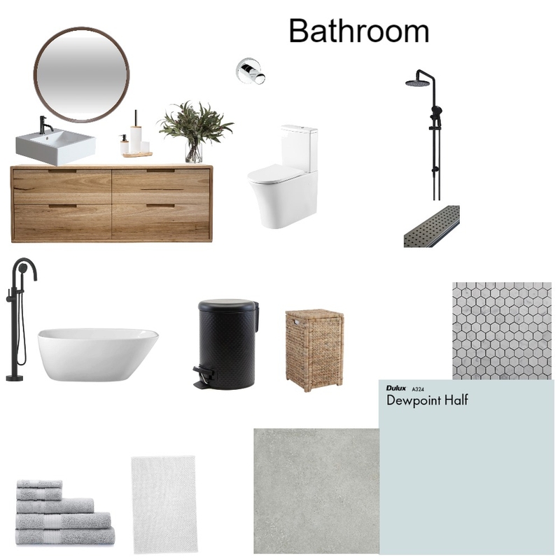 Blue Mood Bathroom Mood Board by Mak on Style Sourcebook