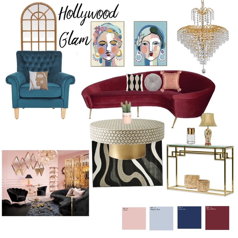 Hollywood glam Mood Board by Sapna Dhankani on Style Sourcebook