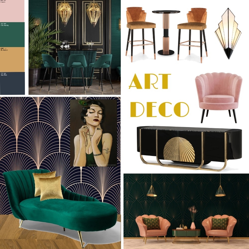 Art Deco 3 Mood Board by WilgaInteriors on Style Sourcebook