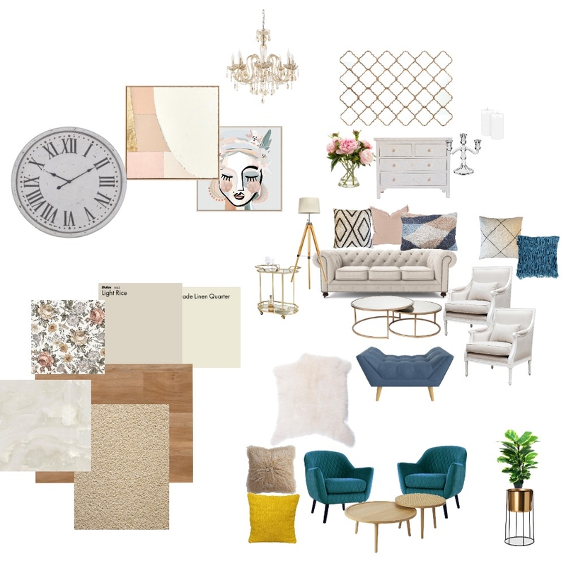 contemporary neutral living room Mood Board by ZI Interiors on Style Sourcebook