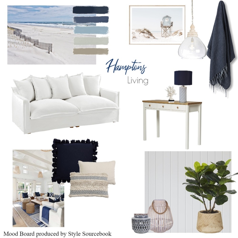 Hamptons Living Navy Mood Board by MikaelaJaye on Style Sourcebook