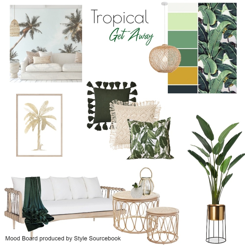 Tropical Get Away Lush Mood Board by MikaelaJaye on Style Sourcebook