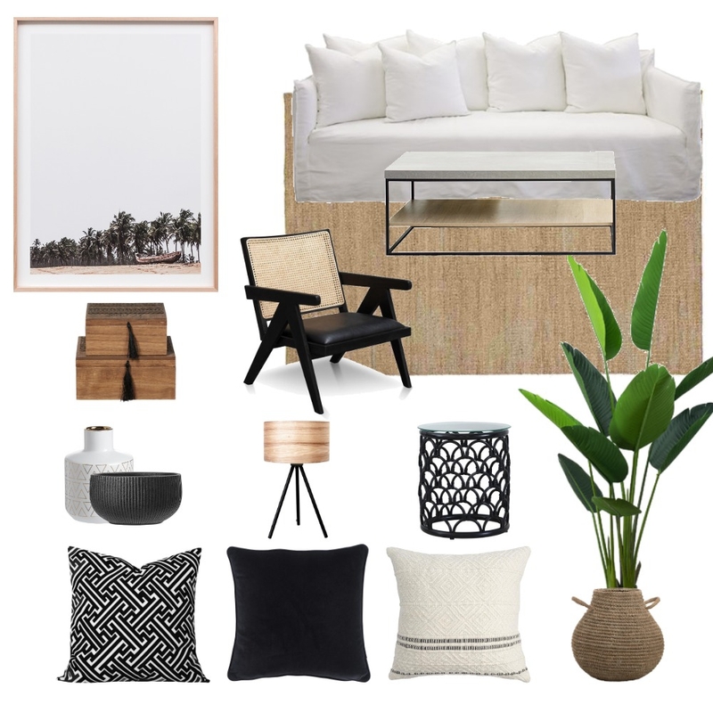 Palm Monochrome Mood Board by Beach Road on Style Sourcebook