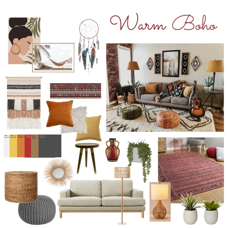 Boho Mood Board by vaishnavi on Style Sourcebook