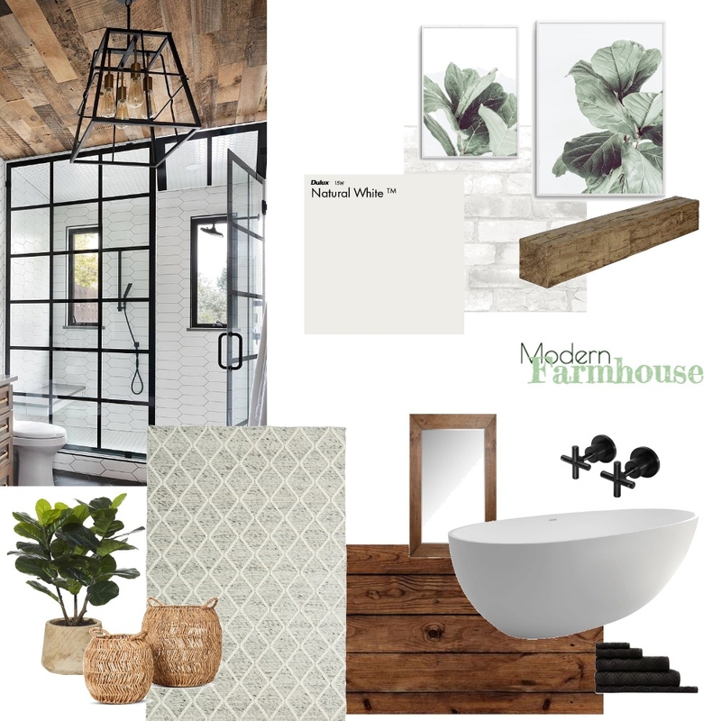 Farmhouse modern bathroom Mood Board by MarikaLoiselle on Style Sourcebook