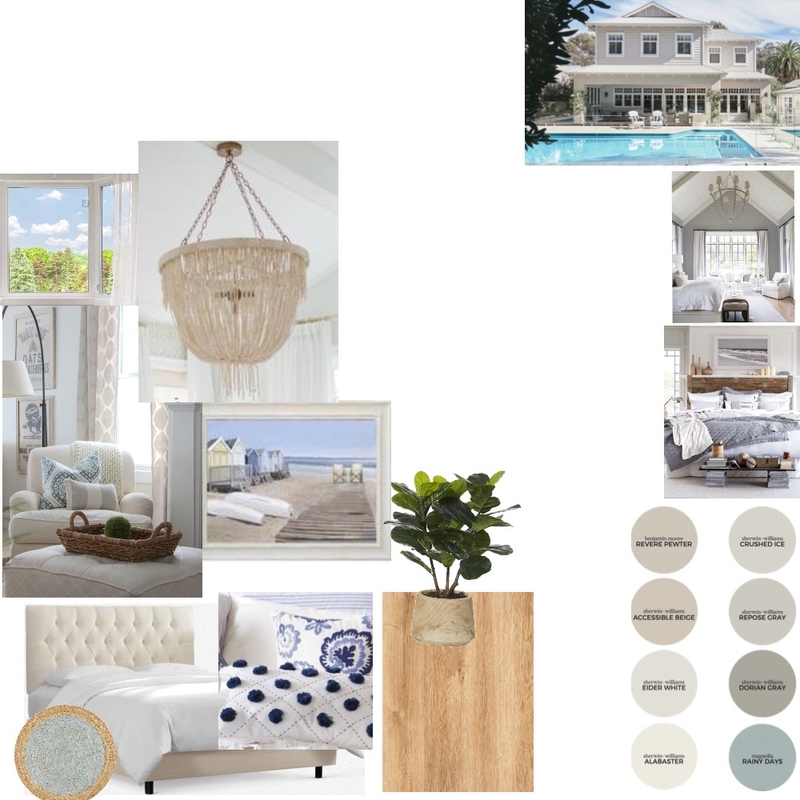 Hamptons bedroom Mood Board by Rebecca Wiederhorn on Style Sourcebook