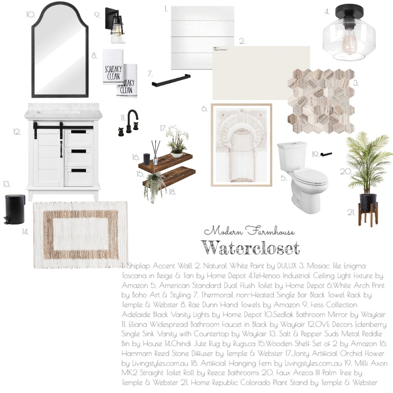 WATERCLOSET SAMPLE BOARD Mood Board by moniquezander on Style Sourcebook