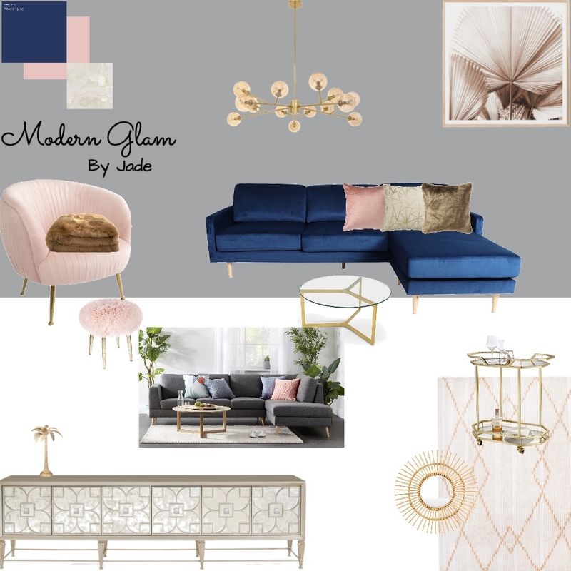 Modern Glam Mood Board by By jade on Style Sourcebook