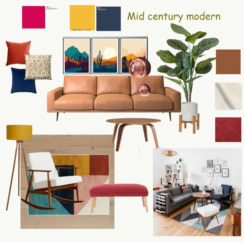 Mid century modern Mood Board by taha on Style Sourcebook