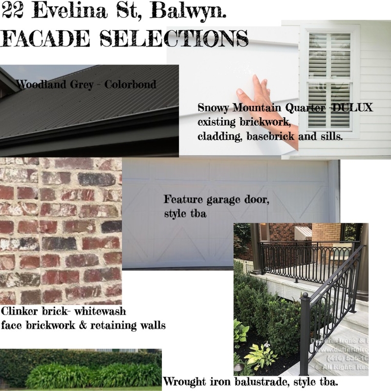 facade 22 Evelina St, Balwyn Mood Board by FionaGatto on Style Sourcebook