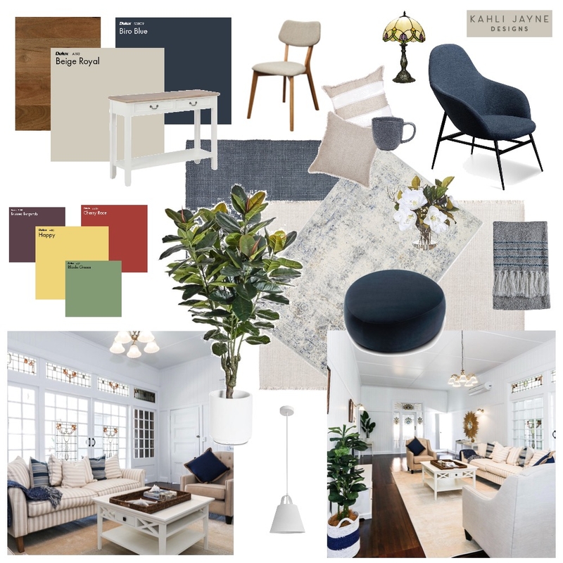 Contemporary Transitional Sitting Room Mood Board by Kahli Jayne Designs on Style Sourcebook