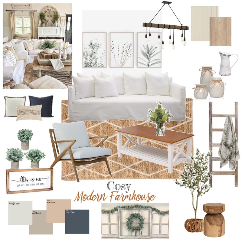 Modern Farmhouse Mood Board by 24 INTERIORS on Style Sourcebook
