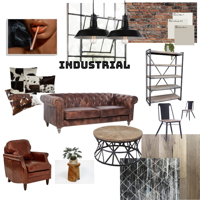 Industrial Mood Board by Lesley Macdonald on Style Sourcebook