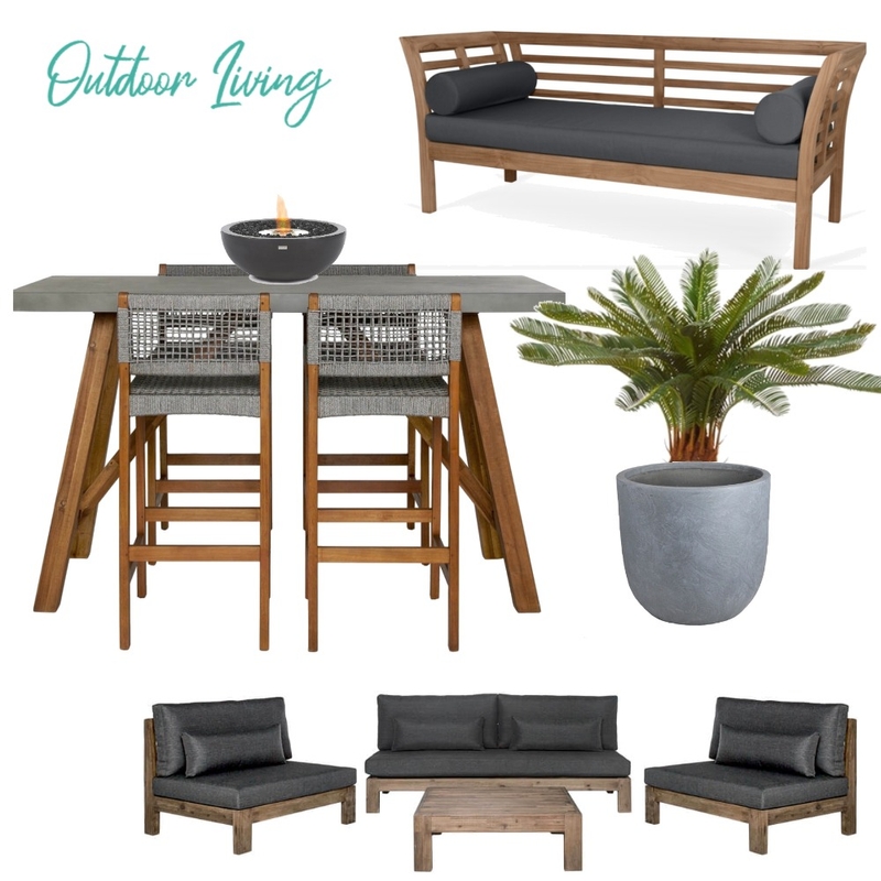 Outdoor Living Mood Board by The Ginger Stylist on Style Sourcebook