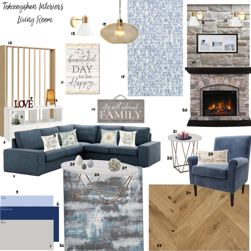 Living Room Mood Board by tekceogzhan on Style Sourcebook