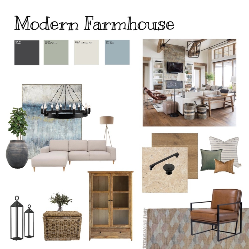 Modern Farmhouse Mood Board by lyd511 on Style Sourcebook