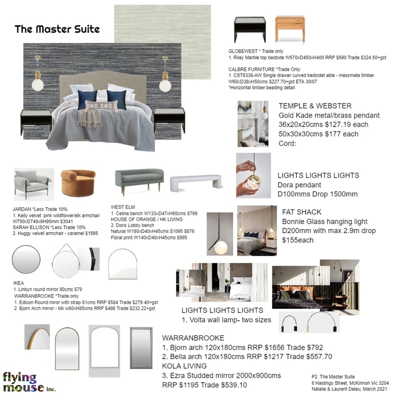 P2. Deleu-The Master Suite Mood Board by Flyingmouse inc on Style Sourcebook