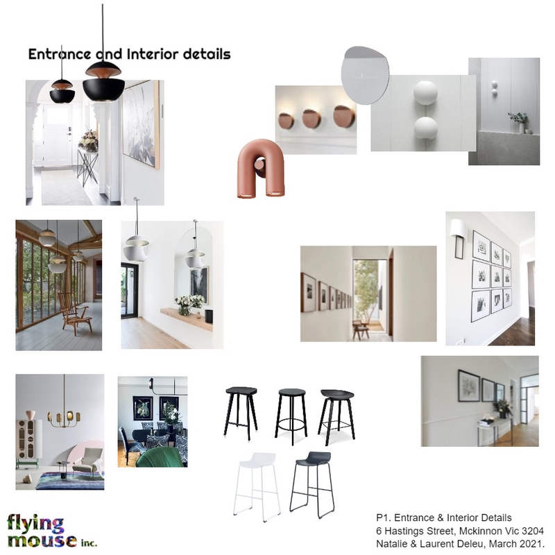 P1. Deleu: Inspiration - Hallway & Interior details Mood Board by Flyingmouse inc on Style Sourcebook
